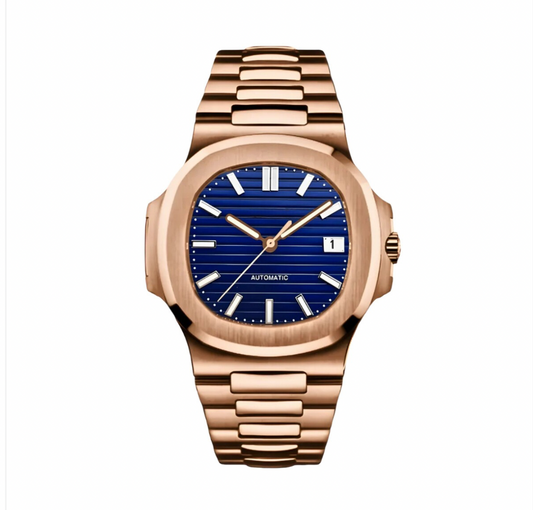 NAUTILUS MOD (Rose Gold Blue Dial)