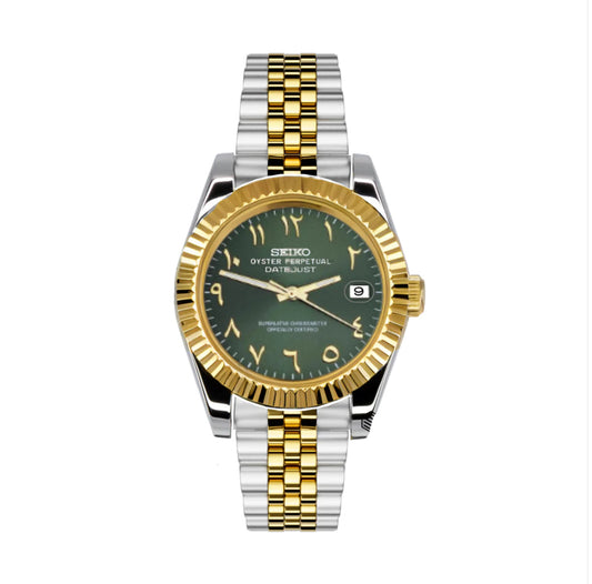 DATEJUST MOD GREEN (Two Tone)