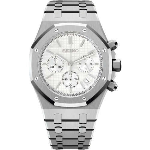 ROYAL OAK MOD  (White Chronograph)