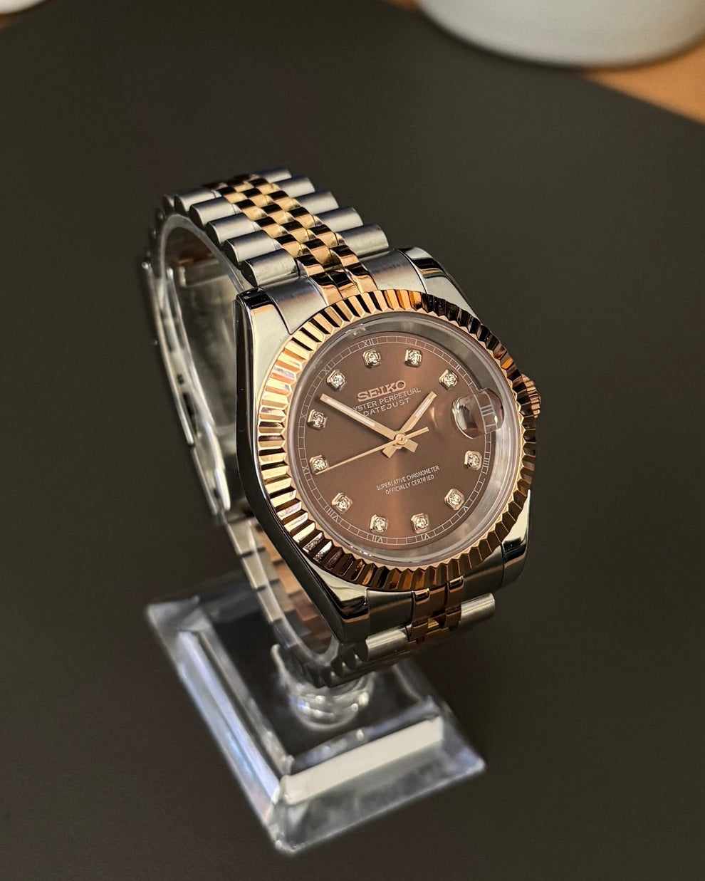 DATEJUST MOD ( CHOCOLATE TWO TONE )