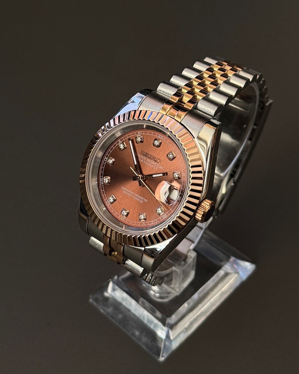 DATEJUST MOD ( CHOCOLATE TWO TONE )