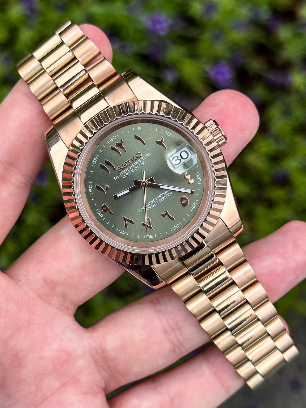 DATEJUST MOD (Olive Rose Gold)