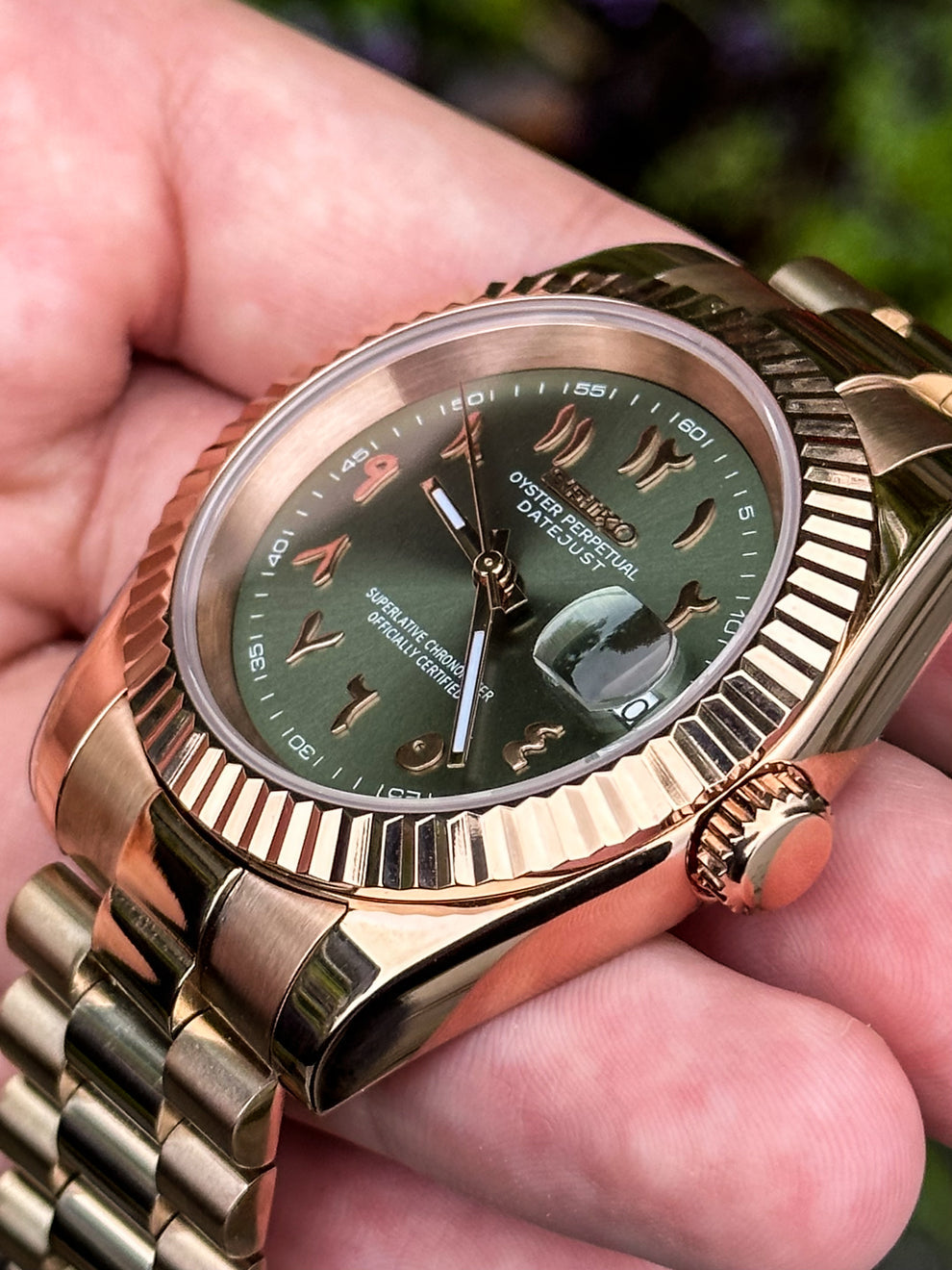 DATEJUST MOD (Olive Rose Gold)