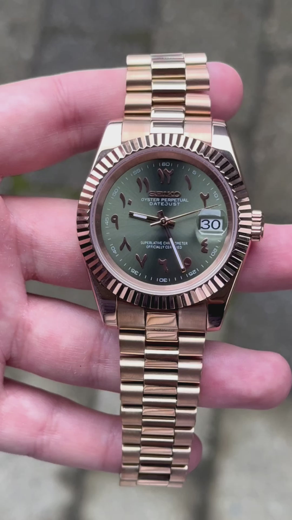 DATEJUST MOD (Olive Rose Gold)