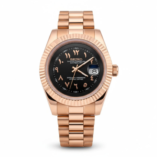 DATEJUST MOD (Arabic Black Rose Gold)
