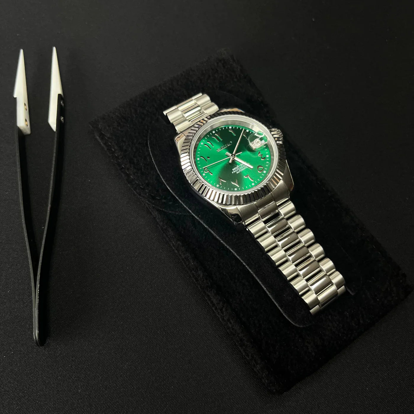 DATEJUST MOD (Arabic Green Dial)