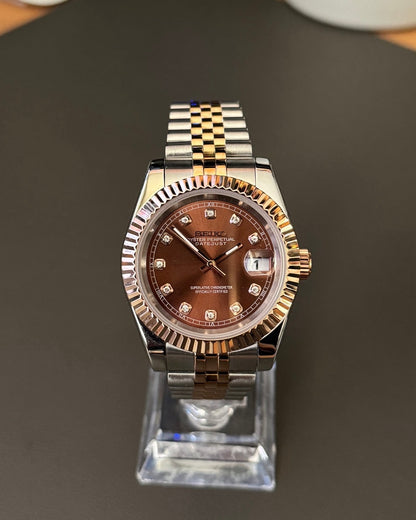 DATEJUST MOD ( CHOCOLATE TWO TONE )