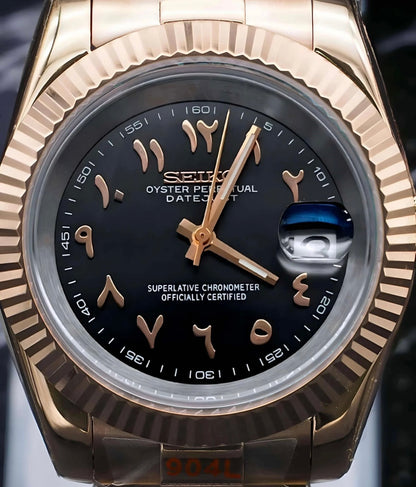 DATEJUST MOD (Arabic Black Rose Gold)